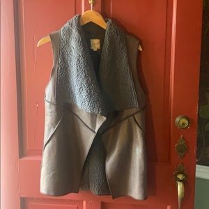 Cherish brown suede vest large